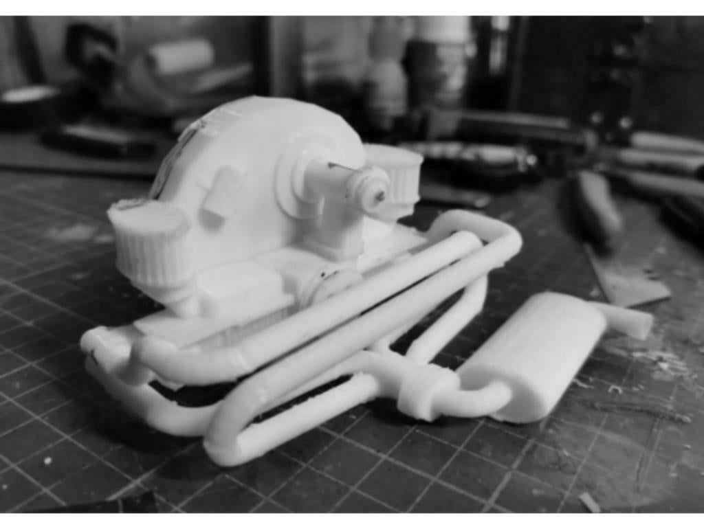 Tamiya SRB Sand Scorcher Kit Moteur + Pot echappement, Neuf, Échelle 1:10, Enlèvement ou Envoi, Pièce