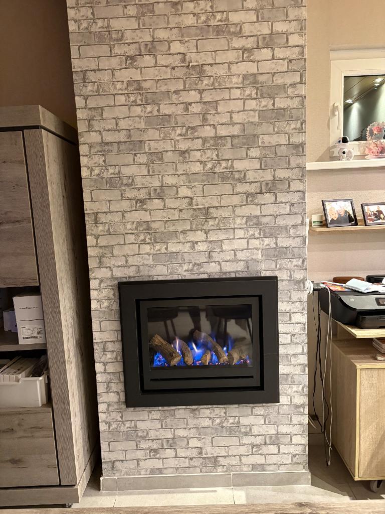 Inbouwhaard op gas, Enlèvement, Comme neuf, Encastré, Cheminée au gaz