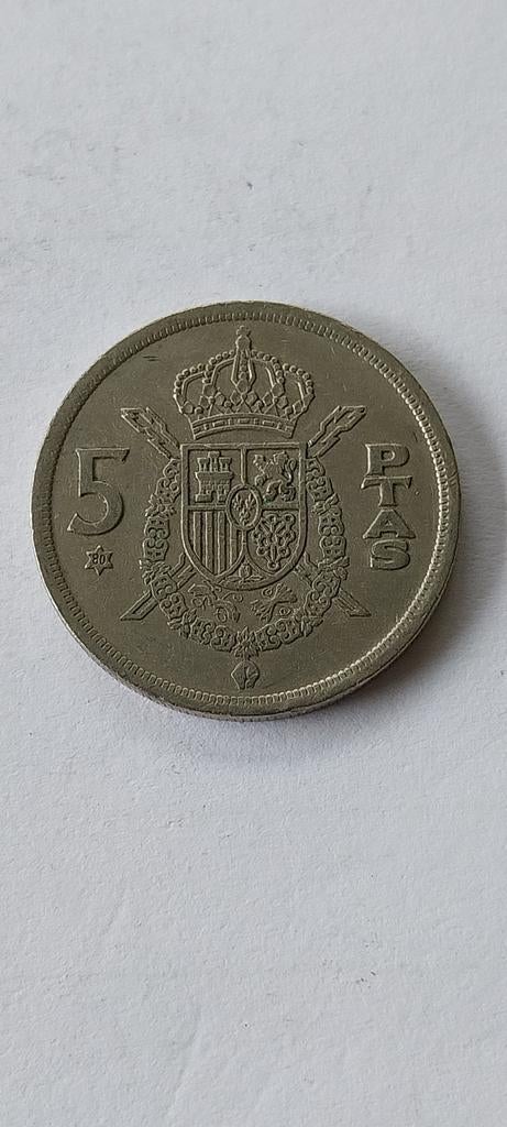 Espagne 5 pesetas 1975, Envoi, Autres pays, Monnaie en vrac