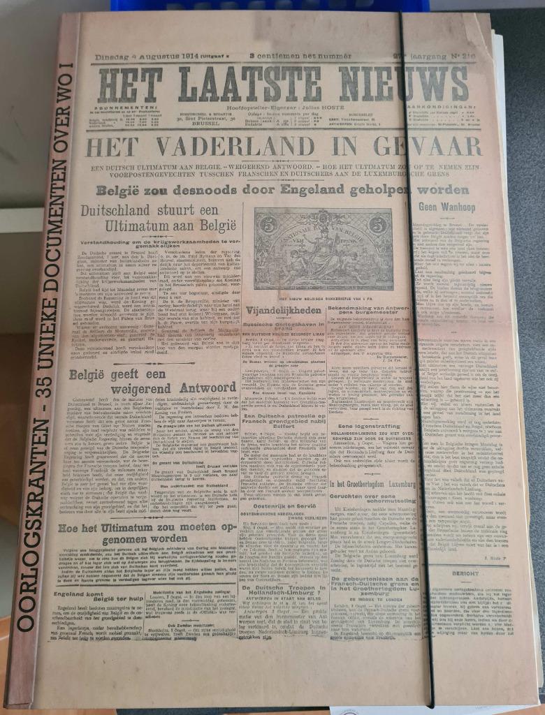 WO I oorlogskranten HLN, Boeken, Ophalen