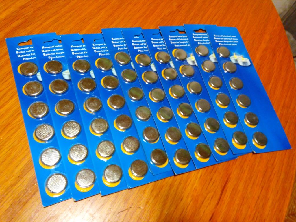Knop batterijen