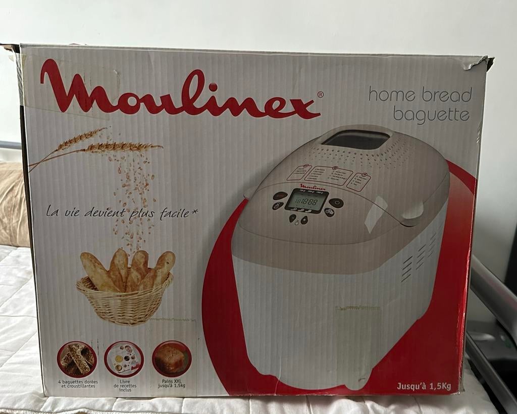 Moulinex broodbakmachine - zo goed als nieuw, Elektronische apparatuur, Ophalen of Verzenden, Zo goed als nieuw