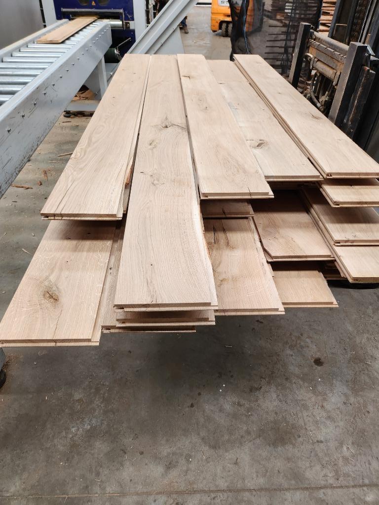 massief eiken planchetten vanaf 23 eurom², Ophalen, Eiken, Nieuw, 200 tot 250 cm