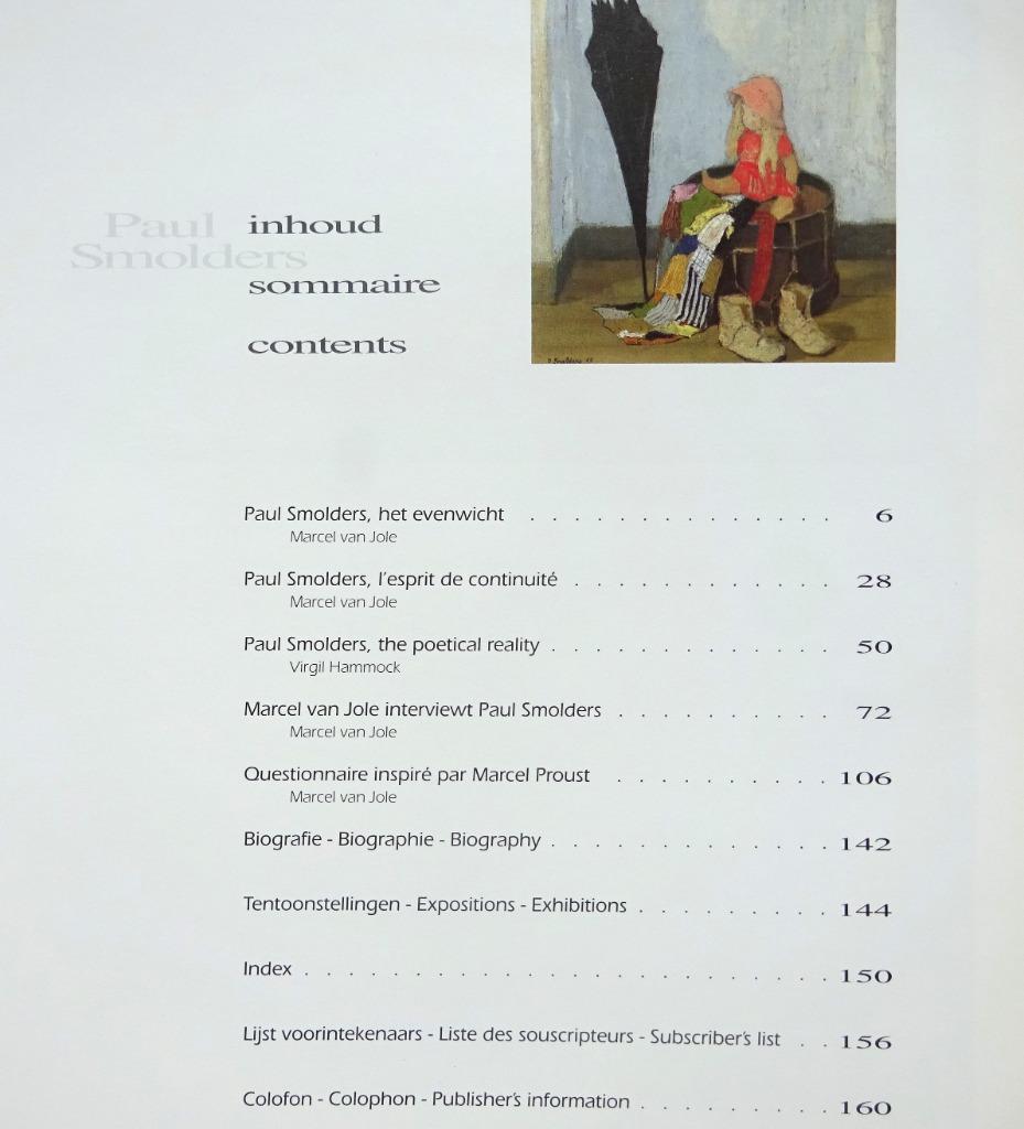 Paul Smolders, monografie door Marcel van Jole, 1994, Peinture et dessin, Enlèvement ou Envoi, Utilisé, Marcel van Jole