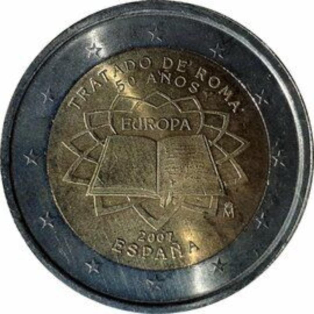2 EUROS COMMEMORATION ESPAGNE 2007, Enlèvement, Espagne, 2 euros, Monnaie en vrac