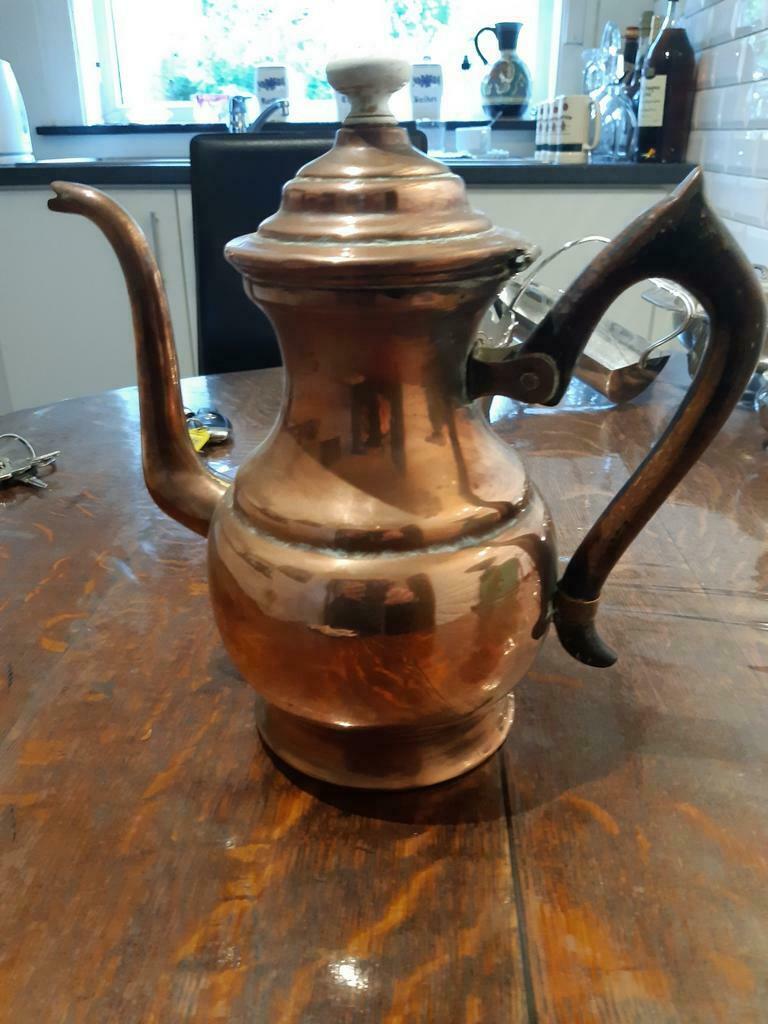 Koperen koffie kan, Ophalen