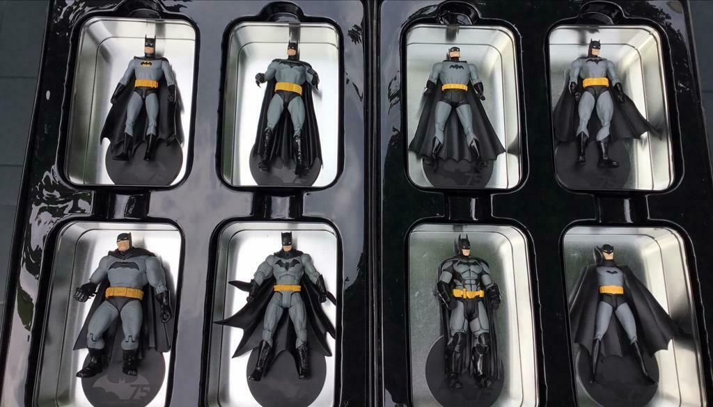 DC Collectibles 75 years of Batman figurines complete set, Ophalen of Verzenden, Zo goed als nieuw, Actiefiguur of Pop