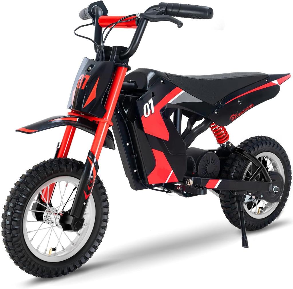 Elektrische Dirtbike Crossmotor  Cross Bike Kindermotor Rood, Ophalen of Verzenden, Nieuw
