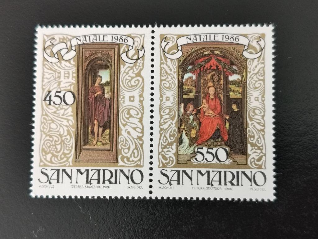 Saint-Marin 1986 - Noël - art - Hans Memling **, Enlèvement ou Envoi, Non oblitéré