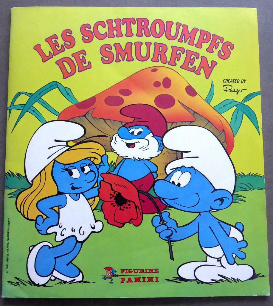 Album Panini - Les Schtroumpfs - 1983 (30 images collées), Enlèvement ou Envoi, Utilisé