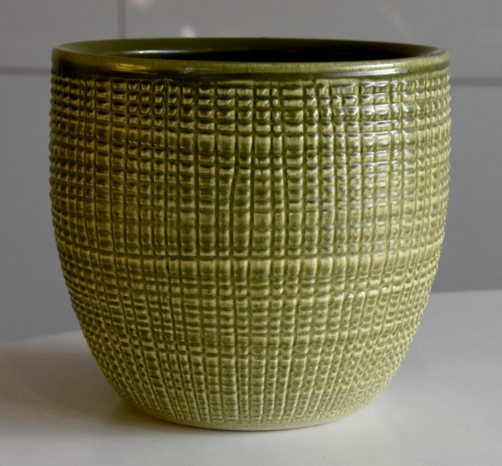 Pot de fleur Scheurich vert, Moins de 25 cm, Rond, Comme neuf, Enlèvement
