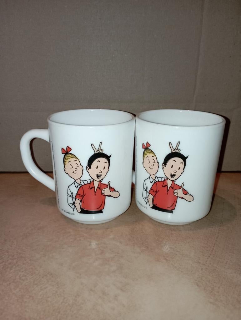 Koffietassen Suske en Wiske, Huis en Inrichting, Ophalen of Verzenden, Zo goed als nieuw, Kop(pen) en/of Schotel(s)