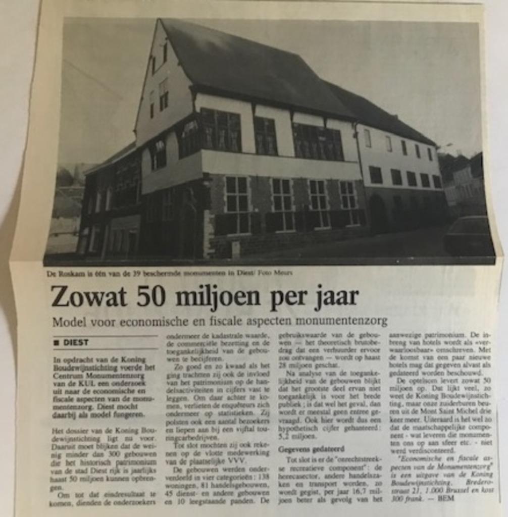 DIEST, MONUMENTENDOSSIER 2 KON BOUDEWIJNSTICHTING, Livres, Histoire nationale, Comme neuf, 20e siècle ou après, Enlèvement ou Envoi