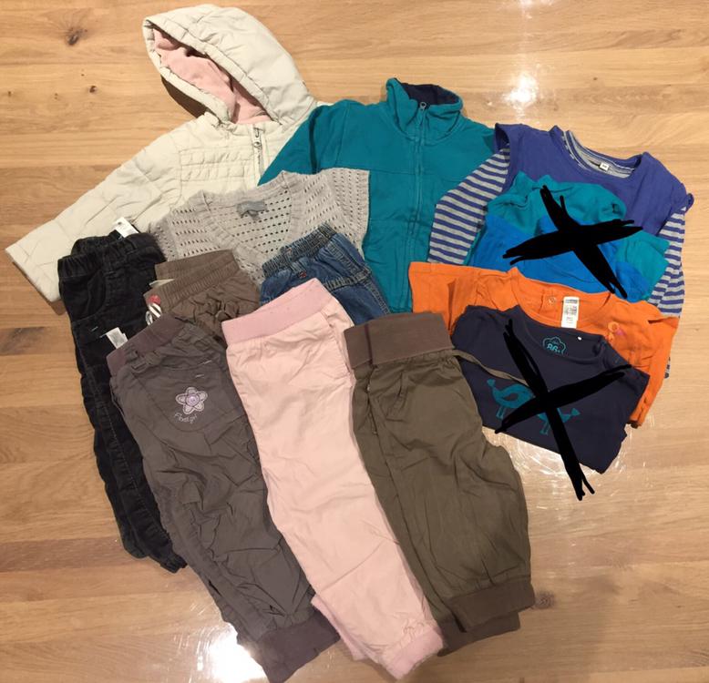 Lot de 11 vêtements fille taille 86, Utilisé, Fille, Autres types