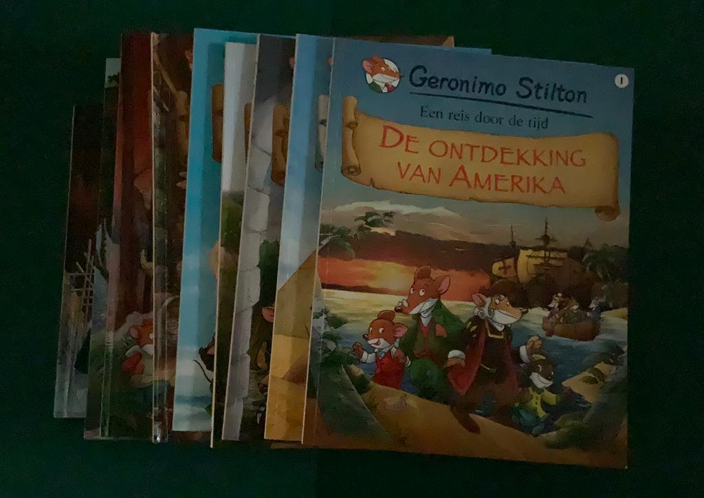 Geronimo Stilton strips 1 t/m 9, Ophalen, Zo goed als nieuw