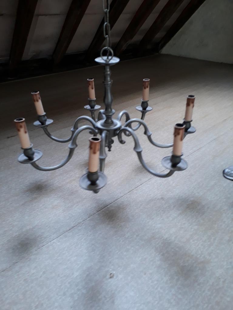 Luchters, Huis en Inrichting, Lampen | Kroonluchters, Ophalen, Gebruikt, Overige materialen