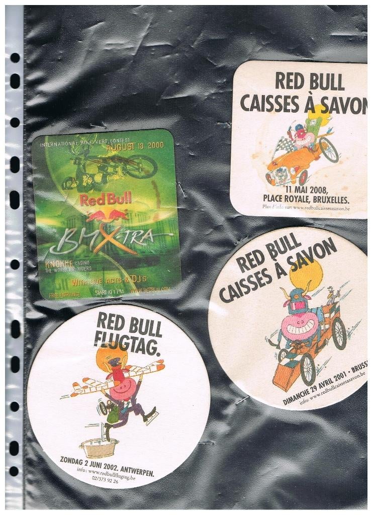 DESSOUS DE VERRE À BIÈRE RED BULL, Envoi, Neuf, Autres types