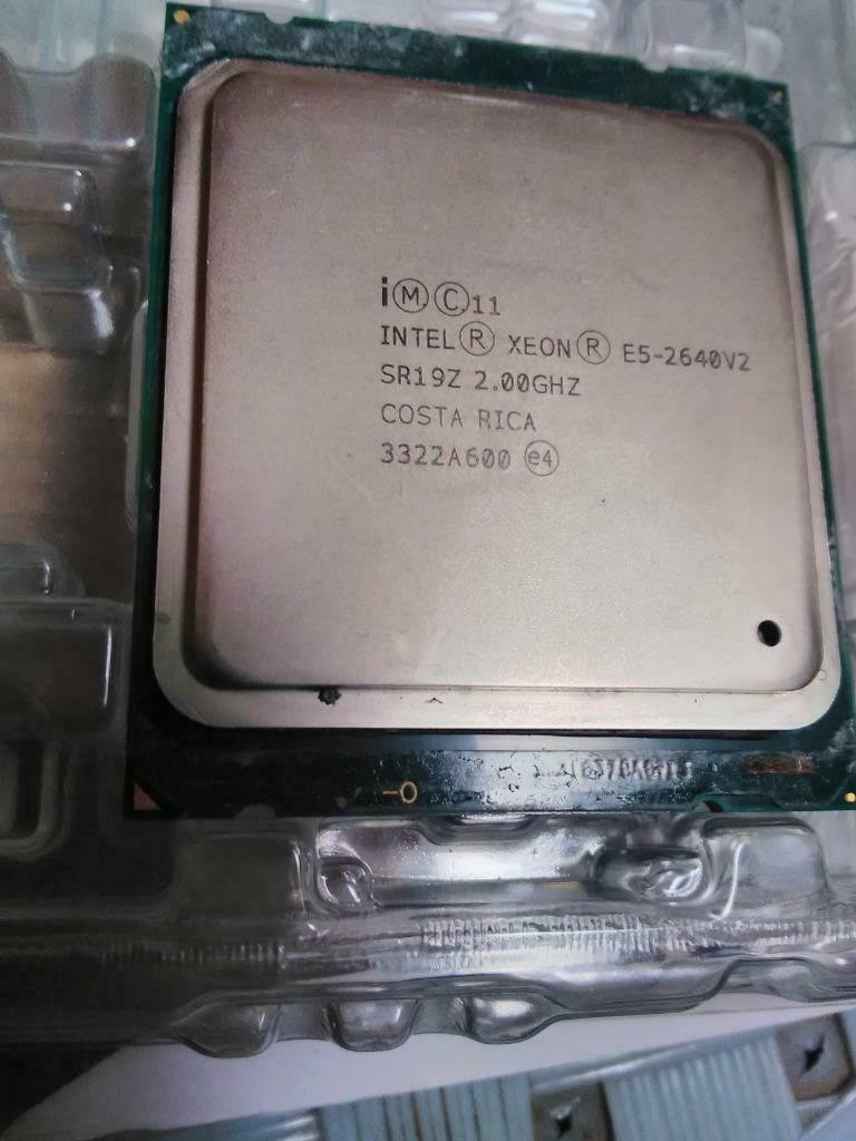Intel Xeon E5-2640 v2 : 8C/16T 2,0GHz (2,5GHz Turbo) 20Mb, 8-core, LGA2011, Utilisé, 2 à 3 Ghz