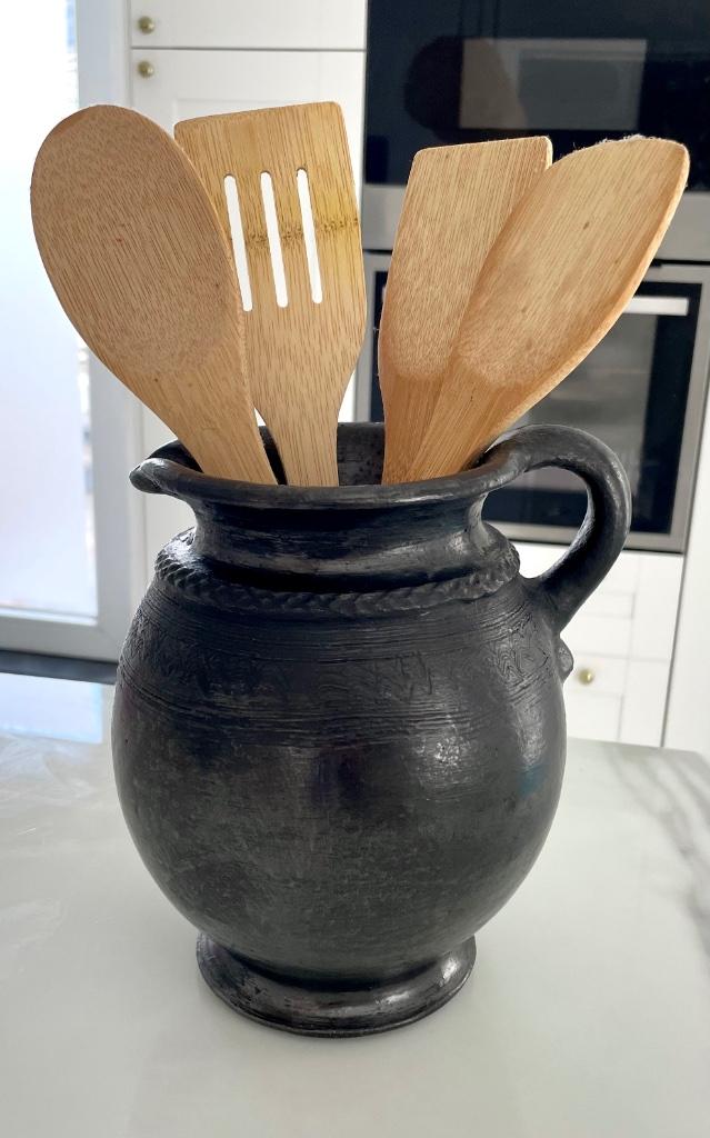 Zwarte Kan/ pot/ kruik, Ophalen of Verzenden