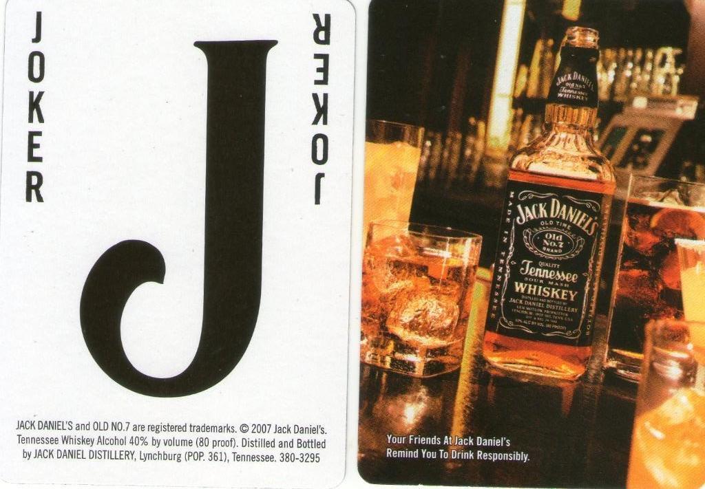 speelkaarten whisky JACK DANIELS, Ophalen of Verzenden, Nieuw, Meerdere kaarten