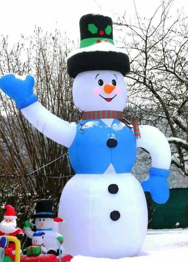 Gigantische Opblaasbare Sneeuwman Sneeuwpop. 6 meter. 600cm., Diversen, Kerst, Ophalen of Verzenden, Nieuw