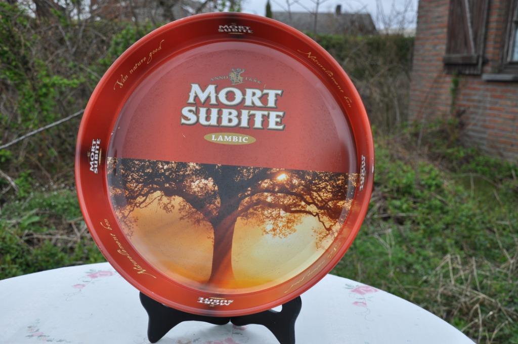plateau de brasserie rond mort subite, Collections, Enlèvement ou Envoi, Comme neuf, Autres types, Autres marques