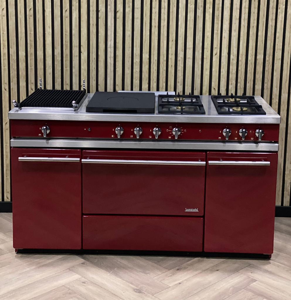 Luxe Lacanche Westahl Fornuis 150cm + Lava + Coup de Feu, Elektronische apparatuur, Ophalen of Verzenden, Grill, Elektrisch