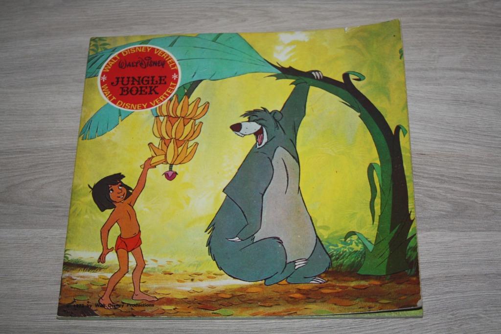 Walt Disney vertelt Jungle Boek , 1e druk 1972, Verzamelen, Ophalen of Verzenden, Overige figuren, Gebruikt, Overige typen