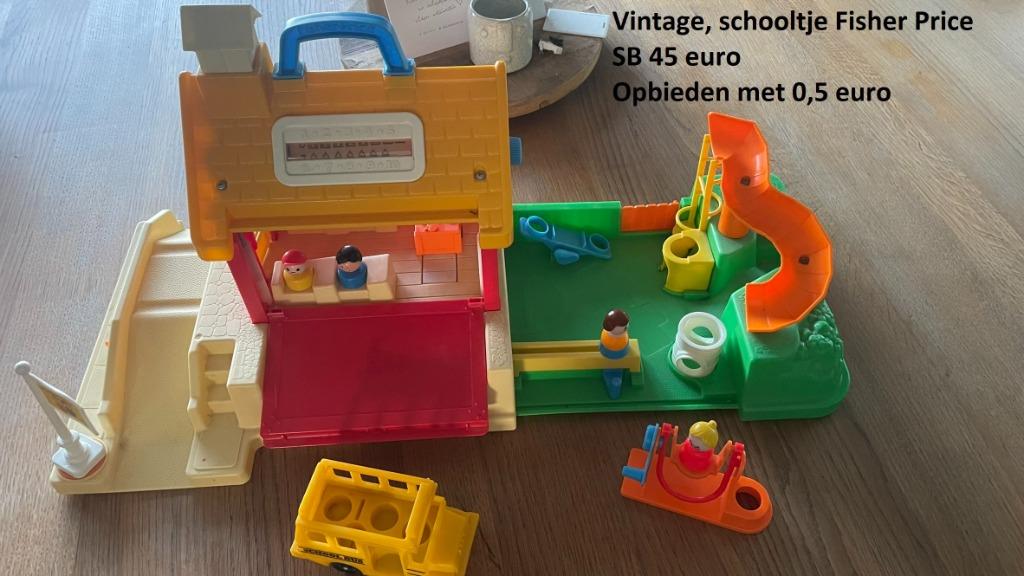 Vintage fisher price, Kinderen en Baby's, Speelgoed | Fisher-Price, Ophalen, Gebruikt, Speelset