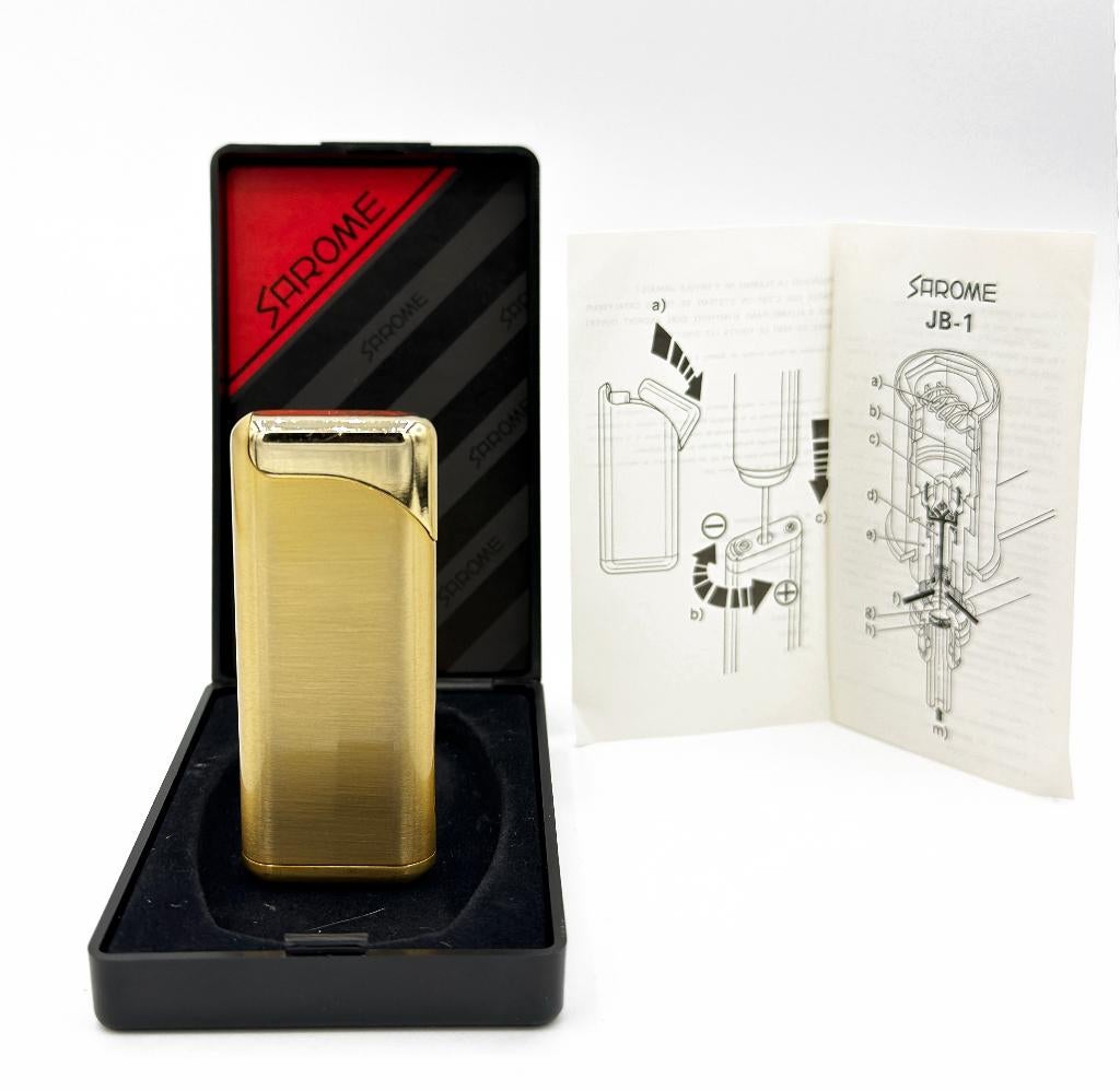 Vintage Sarome JB-1 aansteker / gasaansteker met accessoires, Enlèvement ou Envoi, Comme neuf, Briquet