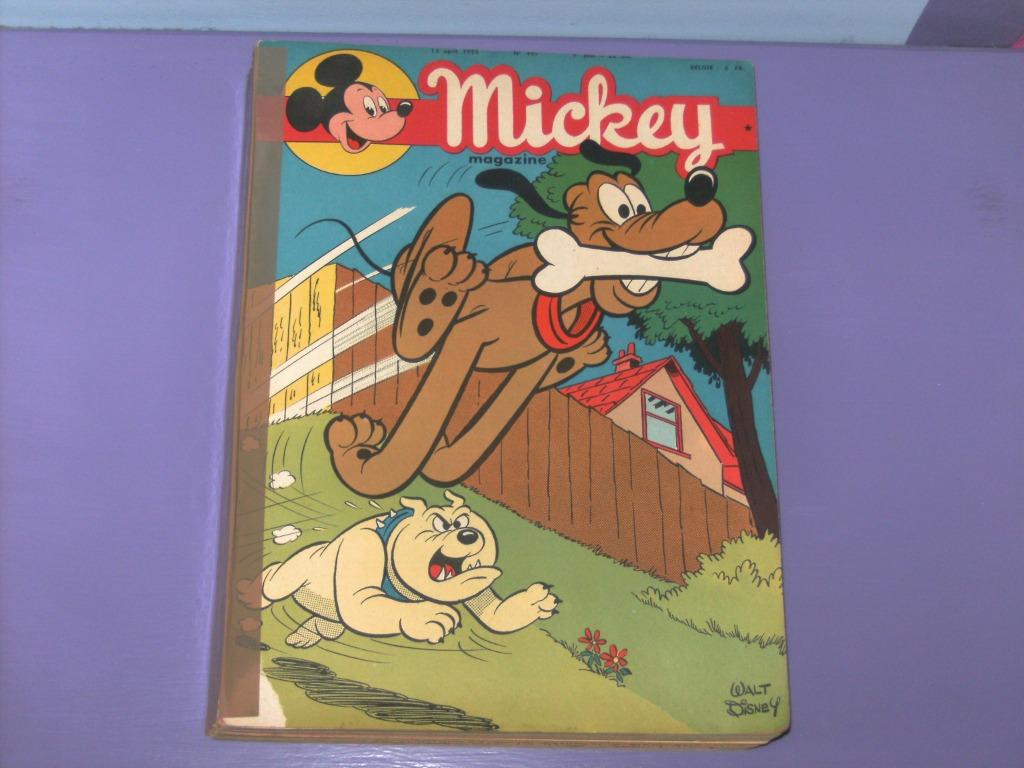 Bundeling oude magazines van mickey mouse. (1959), Verzamelen, Ophalen of Verzenden, Mickey Mouse, Gebruikt, Overige typen