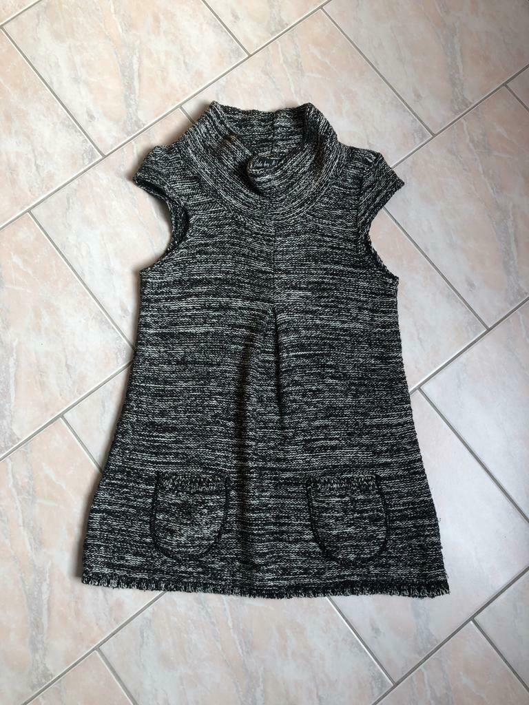 Tunique en laine, Taille 38/40 (M), Gris, Au-dessus du genou, Side by side