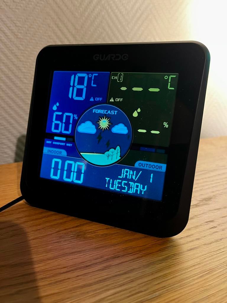 Station météo numérique Guardo WS-200, Enlèvement ou Envoi, Comme neuf, Station météo