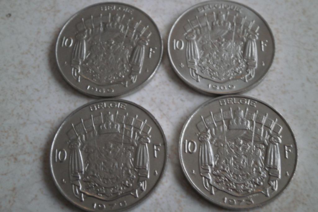 Piece de 10 francs belgique 1971 ou 1973 prix pour 1 piéce, Timbres & Monnaies, Enlèvement ou Envoi
