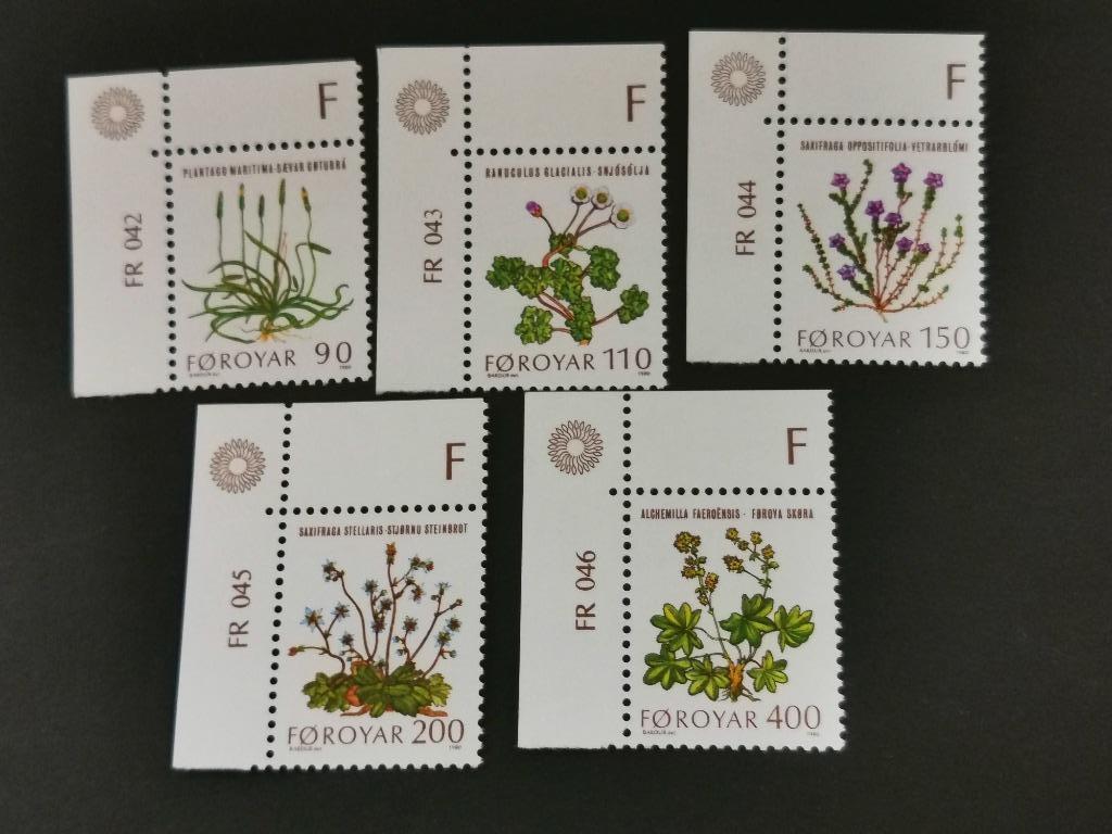 Îles Féroé/Foroyar 1980 - fleurs **, Timbres & Monnaies, Timbres | Europe | Scandinavie, Enlèvement ou Envoi, Danemark, Non oblitéré