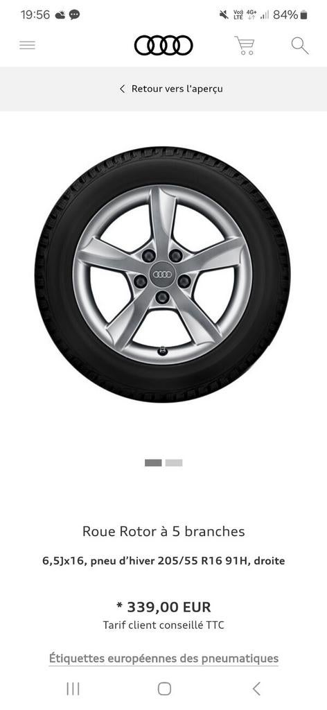 NIEUWE winterkit - Audi origin, Auto-onderdelen, Banden en Velgen, Ophalen, 16 inch, Banden en Velgen, Nieuw