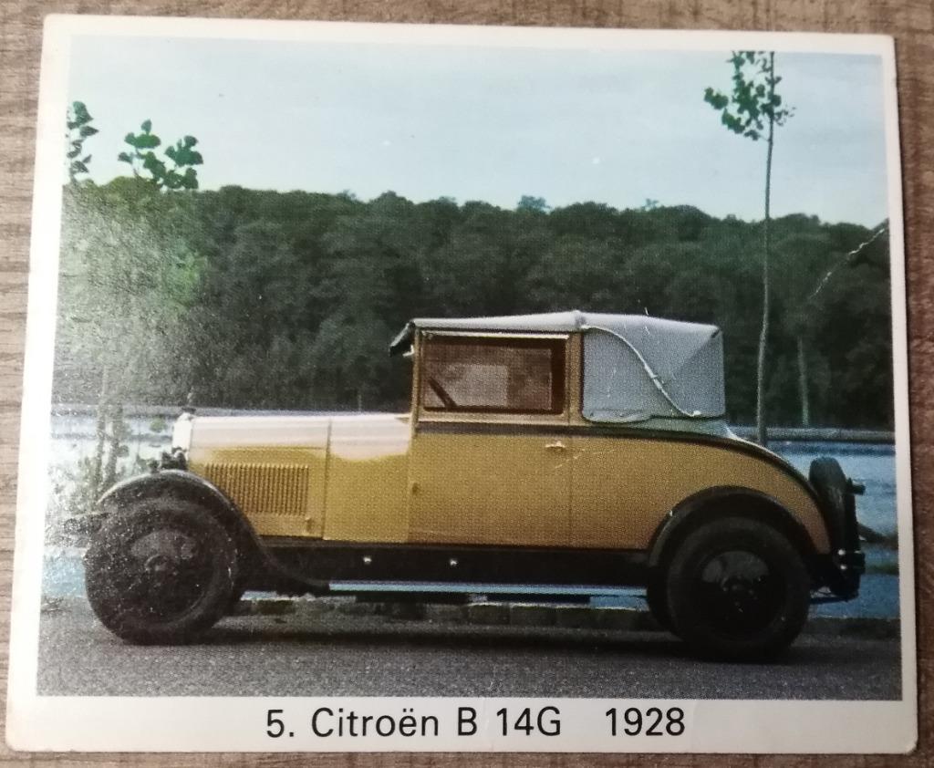 Oude fotoprent: Citroën B 14G (1928), Enlèvement ou Envoi, Utilisé, Voitures