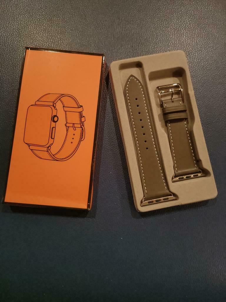 Apple Watch horloge bandje., Autres marques, Enlèvement ou Envoi, Cuir, Autres matériaux