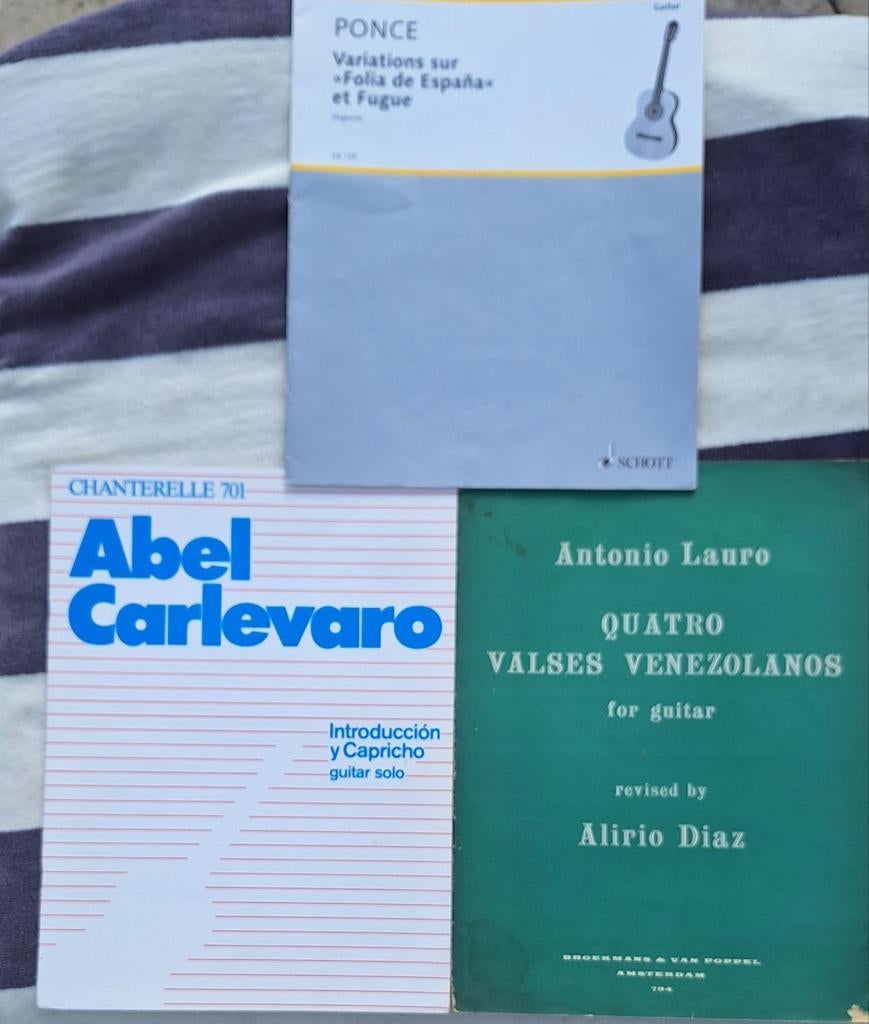 Guitar : variations sur Folia de España en Quatro valses Ven, Ophalen of Verzenden, Gebruikt