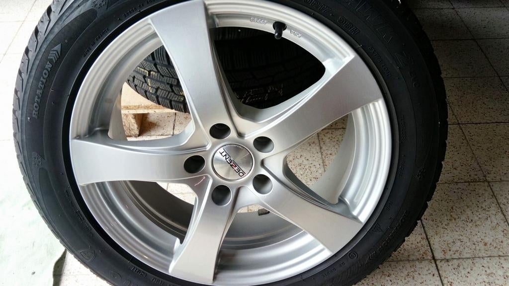 17 inch velgen met Firestone banden, Auto-onderdelen, Banden en Velgen, Banden en Velgen, 17 inch, 225 mm, Personenwagen, Gebruikt