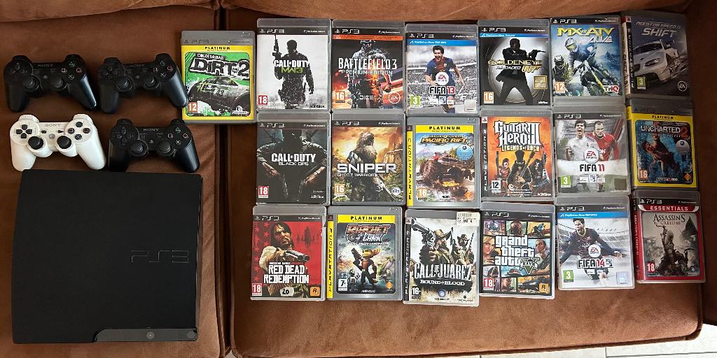 PlayStation 3 + games +consoles, Games en Spelcomputers, Gebruikt, 3 spelers of meer, Vanaf 7 jaar, Ophalen