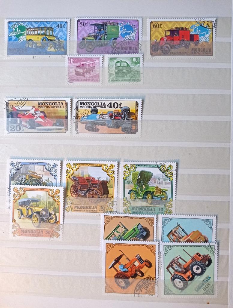 Mongolie — voitures — 22 timbres oblitérés, Envoi, Affranchi, Voitures