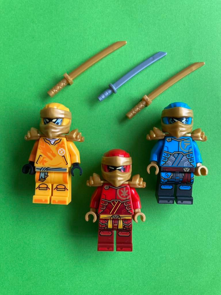 Lego Ninjago minifigs (3x), Kinderen en Baby's, Speelgoed | Duplo en Lego, Verzenden, Zo goed als nieuw, Losse stenen, Lego
