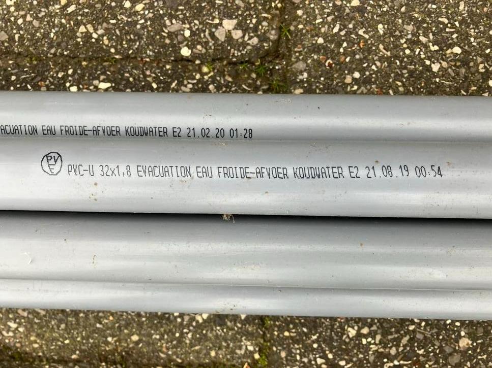 Afvoerbuis 32mm x 1,8, 2 à 4 mètres, PVC, Comme neuf, Évacuation