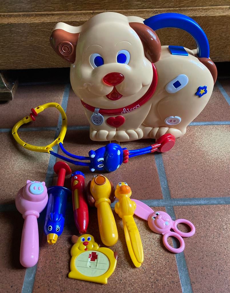 Dokterskoffer met geluiden en dieren accessoires., Ophalen of Verzenden, Zo goed als nieuw, Ontdekken, Met licht