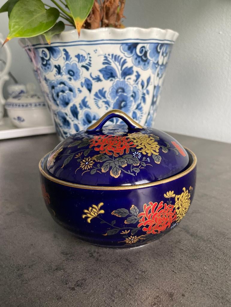 Vintage Kutani porseleinen thee-, gember-, of suikerpotje, Ophalen