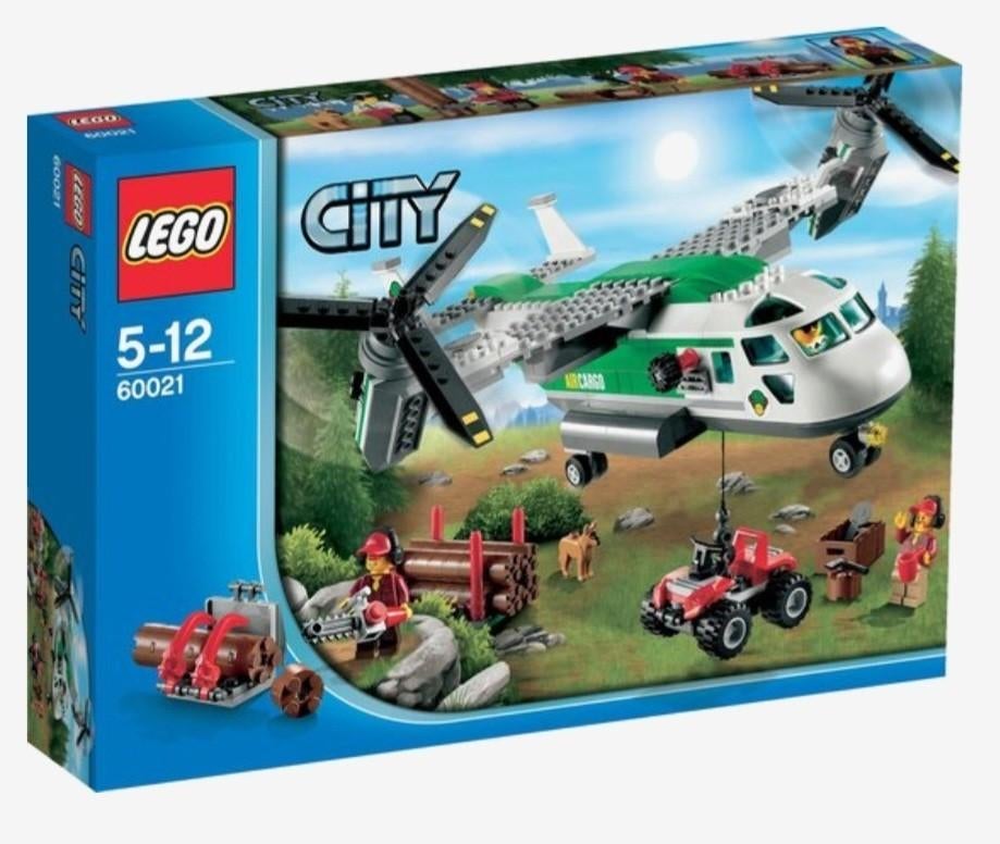 Lego City 60021 Hefschroef Vrachtvliegtuig, Kinderen en Baby's, Speelgoed | Duplo en Lego, Ophalen, Gebruikt, Complete set, Lego