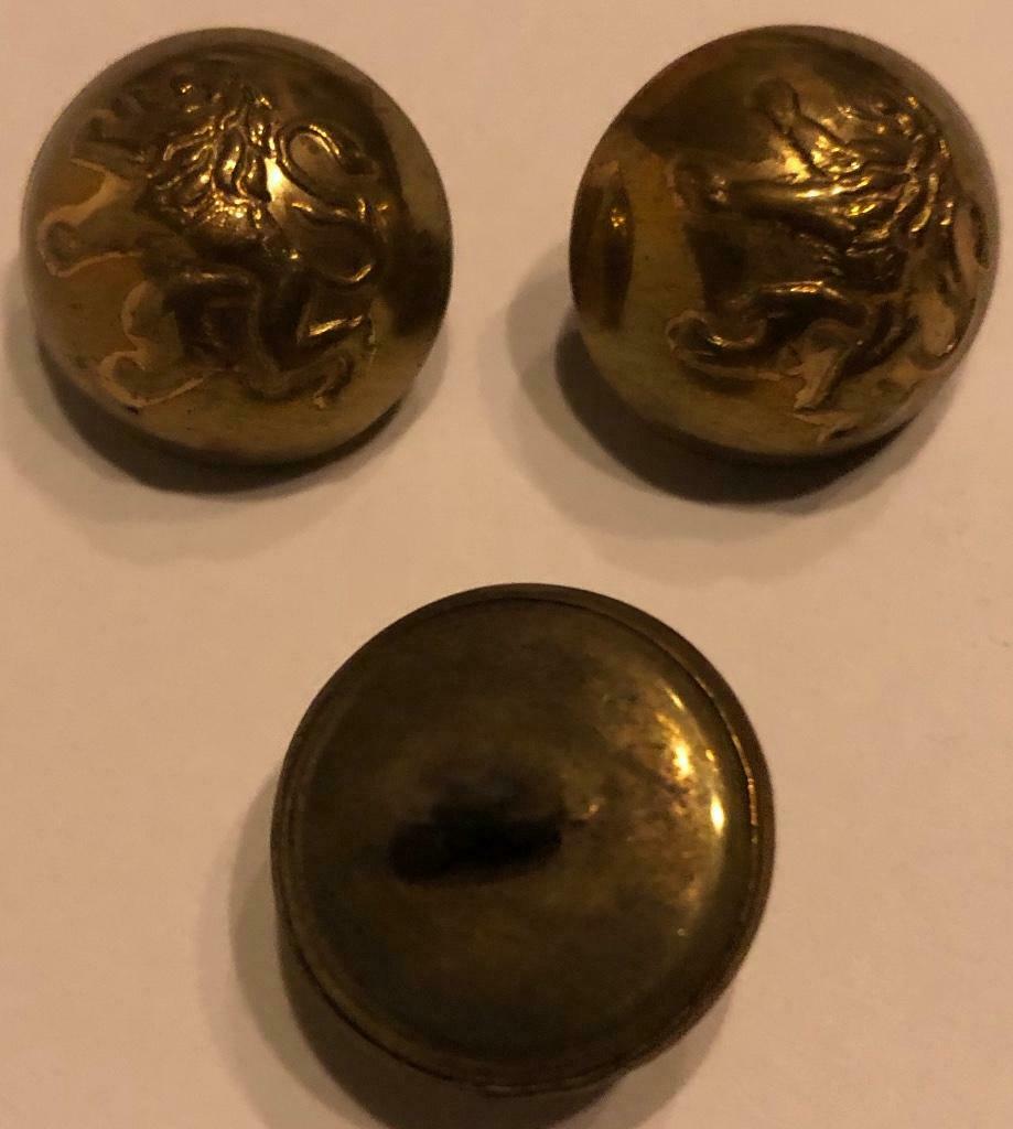 3 Belgische militaire knopen Boutons militair Belge, Verzamelen, Verzenden, Landmacht, Kleding of Schoenen