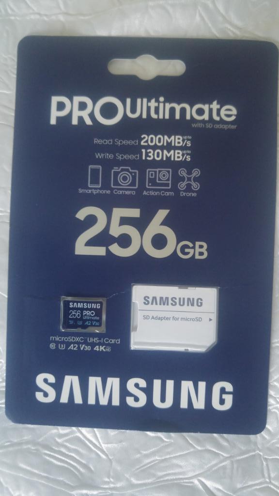 Carte memoire micro sd samsung pro ultimate 256gb 200mb/s, Enlèvement ou Envoi, Neuf, SD, 256 GB
