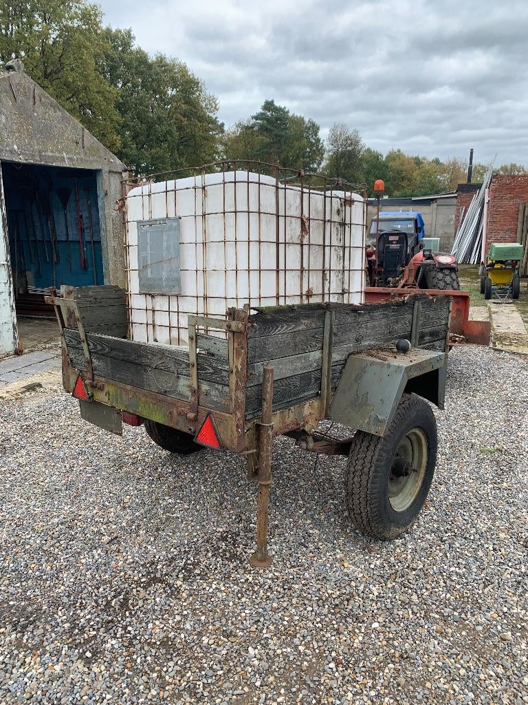 aanhanger met waterton 1000 liter IBC, Ophalen of Verzenden